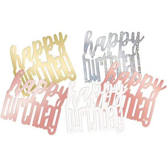 Foil Gold Mix Happy Birthday confetti 14gr