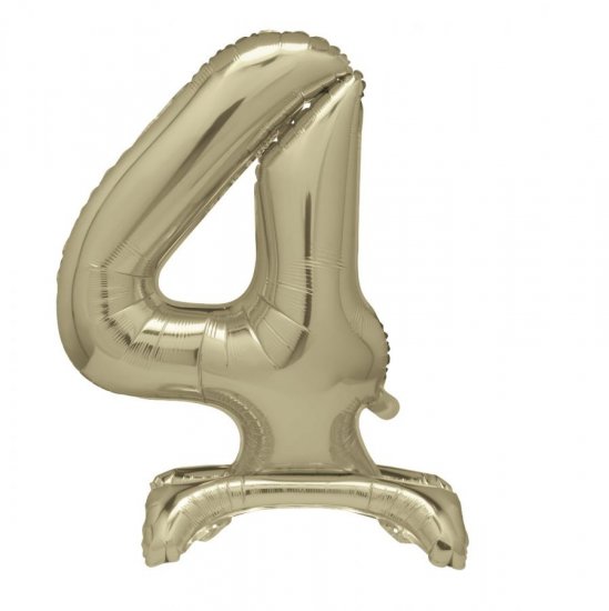Standing foil balloon No4 76cm Gold
