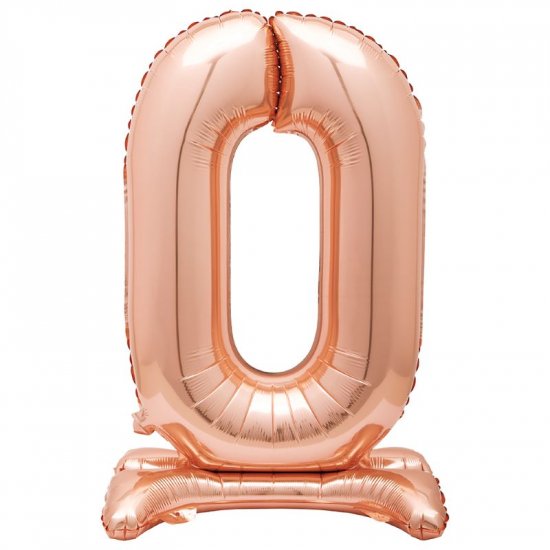 Standing foil balloon No0 76cm Rosegold