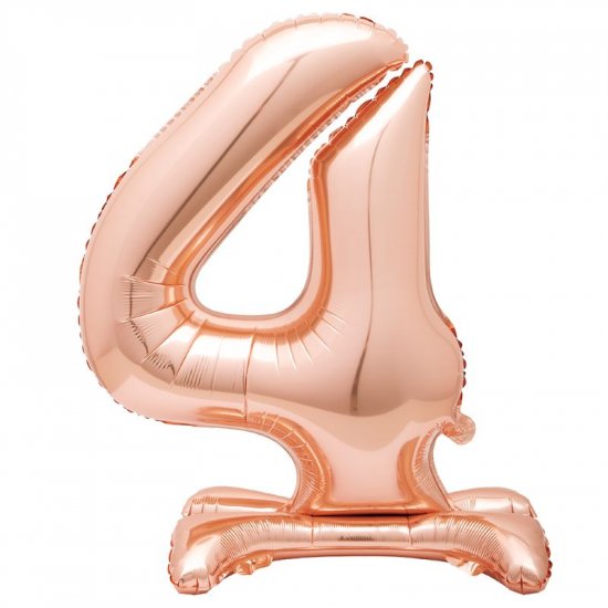 Standing foil balloon No4 76cm Rosegold