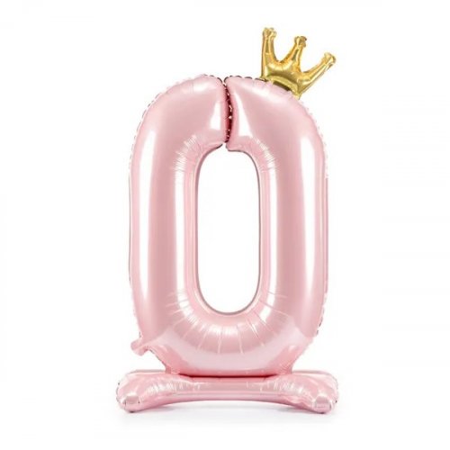 Standing foil balloon No0 84 cm light pink