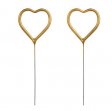 Sparklers Heart Gold 16cm (2pcs)