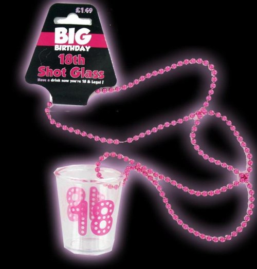 Fuchsia 18th Birthday Shot Glass