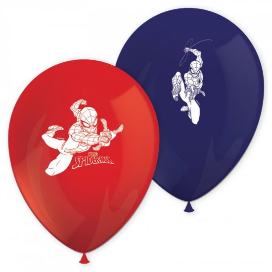 8 Balloons Spiderman 28cm