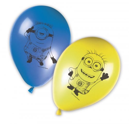 8 Balloons Minions 28cm 8 Balloons Minions 28cm