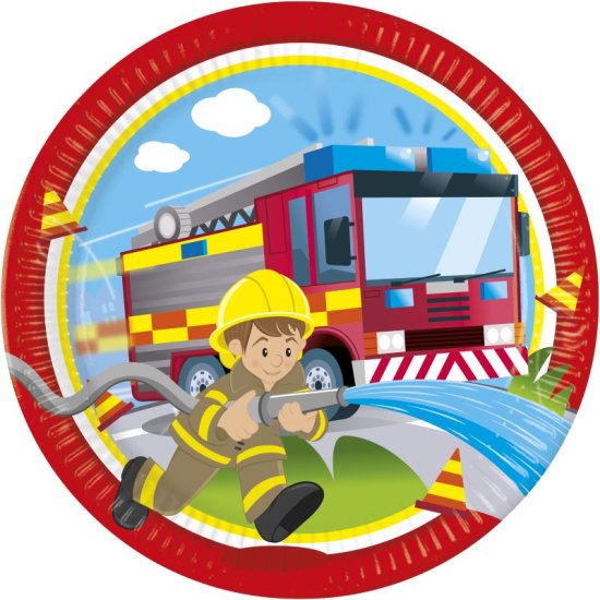 8 Plates Firefighter 22cm