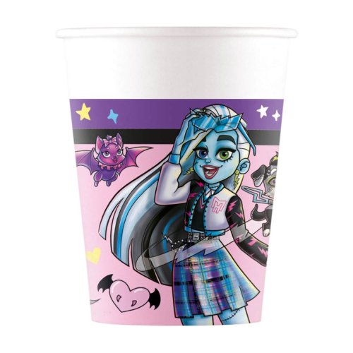 8 Paper Cups Monster High 200ml 8 Paper Cups Monster High 200ml