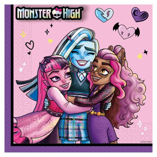 20 Napkins Monster High 33X33cm 20 Napkins Monster High 33X33cm