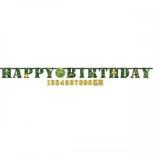 Add an age Letter Banner Camouflage 3.2m Add an age Letter Banner Camouflage 3.2m