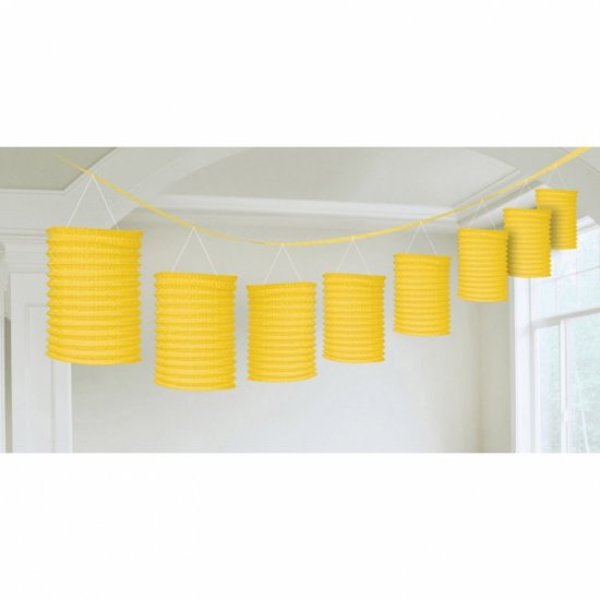 Paper Lantern Garland Yellow 3.65cm