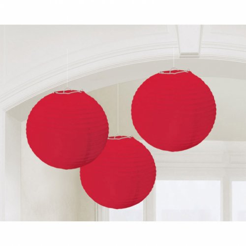 Paper Lantern Red 20cm (3pcs)
