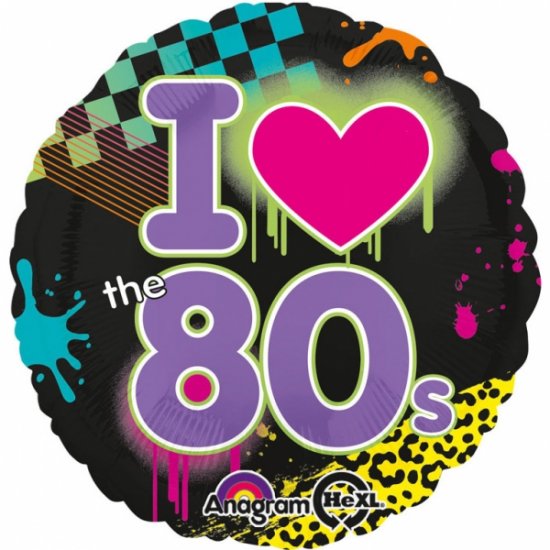 Foil Balloon Totally 80\'s 43cm