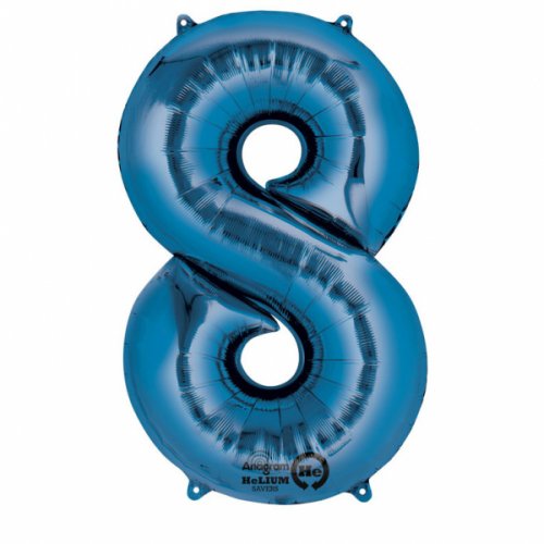 Number 8 Blue 85cm