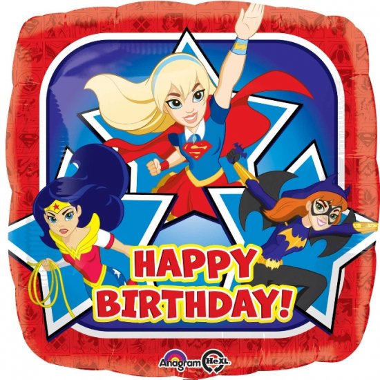 Foil Balloon \"DC Super Hero Girls Happy Birthday\"