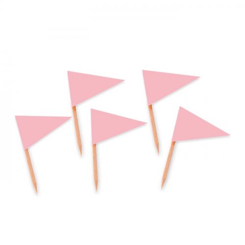 25 Flag Picks Pink 3Χ6,5cm 25 Flag Picks Pink 3Χ6,5cm