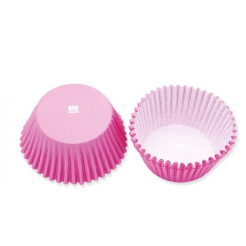48 Paper Cake Cases Pink 50x32mm