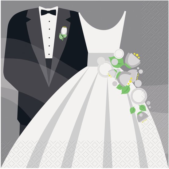 16 napkins Wedding