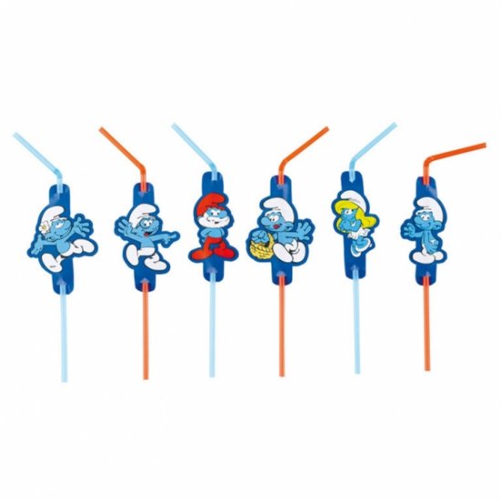 8 Drinking Straws The Smurfs