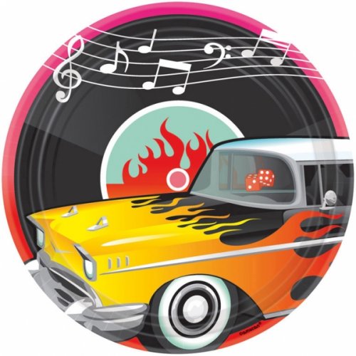 8 Plates Classic 50's, 26 CM