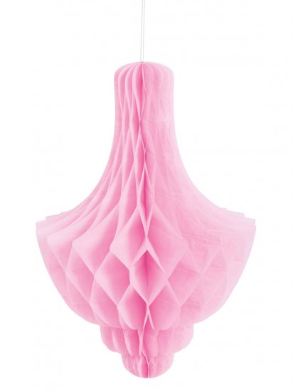 Honeycomb Hanging Decoration Pink 35cm