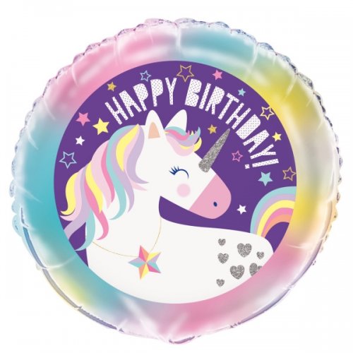Foil Balloon Unicorn Star 43cm
