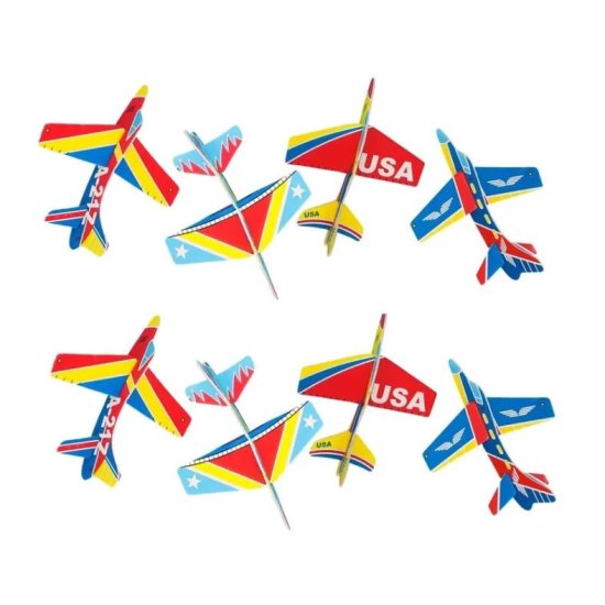 Airplane Gliders Various Designs (8pieces)