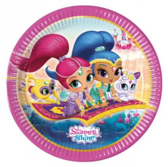 8 Plates Shimmer & Shine 23 cm