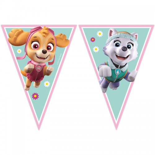 2 bicchieri in plastica riutilizzabile rosa Paw Patrol™ - Vegaooparty