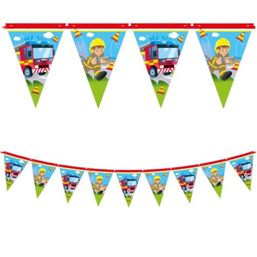 Paper Flag Banner Firefighters 2.30m Paper Flag Banner Firefighters 2.30m