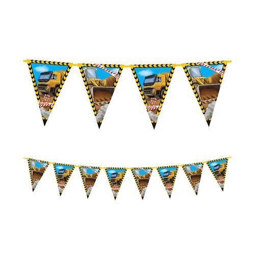 Paper Flag Banner Construction 2.30m Paper Flag Banner Construction 2.30m