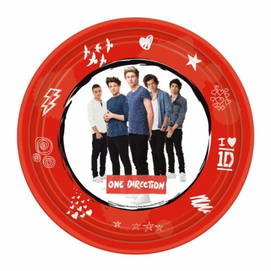 8 Plates One Direction 18cm