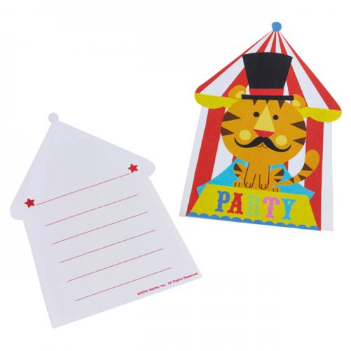 8 Invitations Cards CIrcus 8 Invitations Cards CIrcus