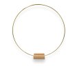 Gold Metal Hoop 30cm with Wooden Support