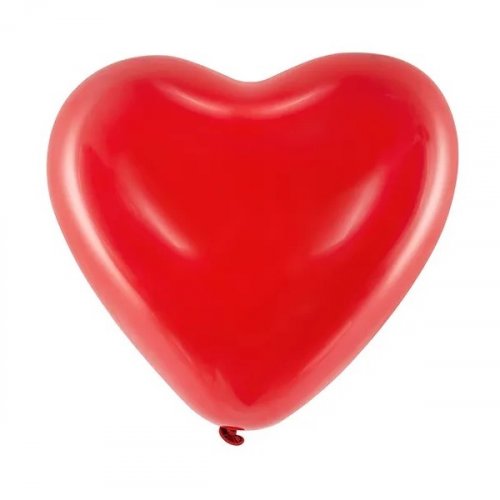 100 Latex Balloons Heart 25cm