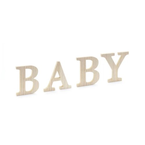 Wooden Inscription BABY 19cm