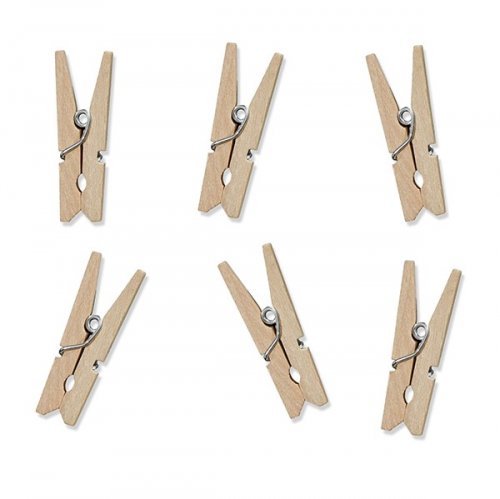 20 Wooden pegs 3cm