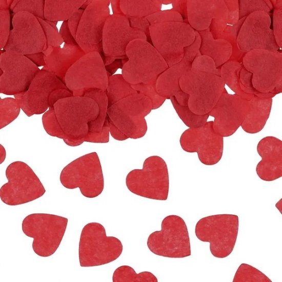 Confetti Hearts, 1,6x1,6 cm, Red, 15g