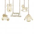 10 Wooden Hanging decorations assorted