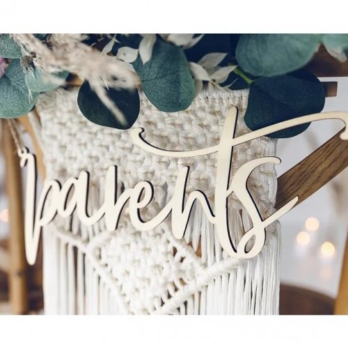 Chair Signs Parents Wood