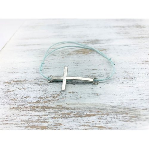 Light Blue with Silver Cross (50pcs) Light Blue with Silver Cross (50pcs)