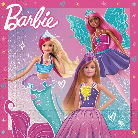 20 Napkins Barbie Fantasy 33x33cm