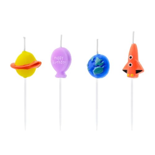 4 Space Birthday Candles