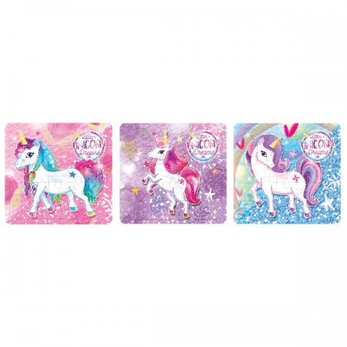 Unicorn Puzzle (3pc) Assorted designs Unicorn Puzzle (3pc) Assorted designs