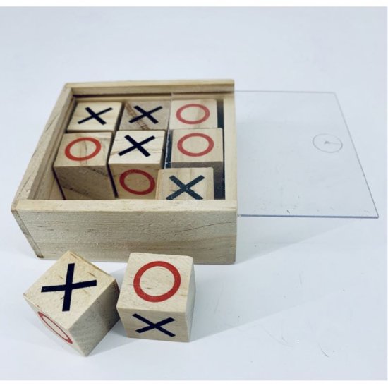 Wooden Tic Tac Toe 7.5cm X 7.5cm