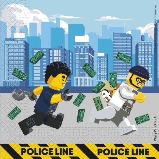 20 Napkins Lego City 33X33cm