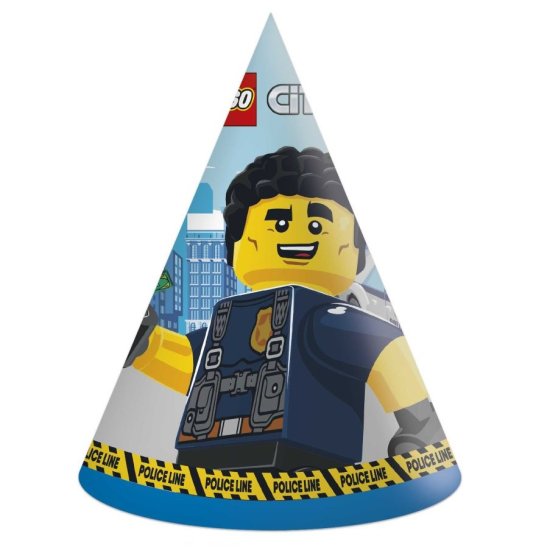 6 Party hats Lego City