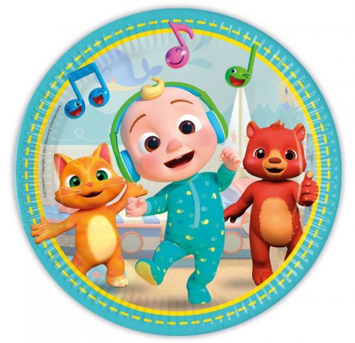 8 Plates Cocomelon 23cm 8 Plates Cocomelon 23cm