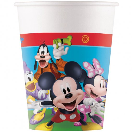 8 Paper Cups 20cl Mickey Mouse Clubhouse
