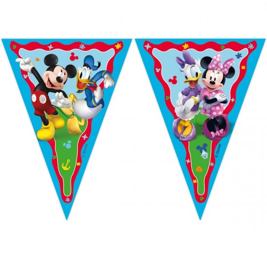 Paper Flag Banner Mickey Mouse
