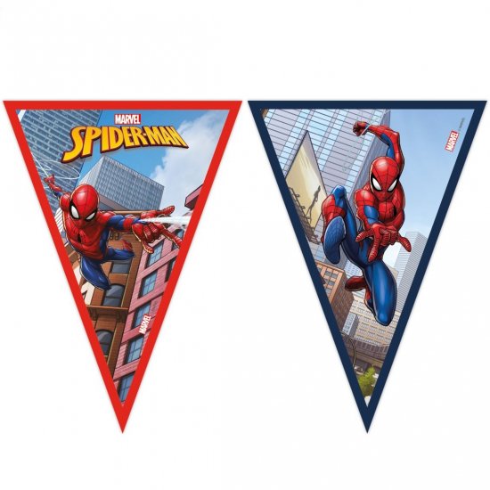 Paper Flag Banner Spiderman